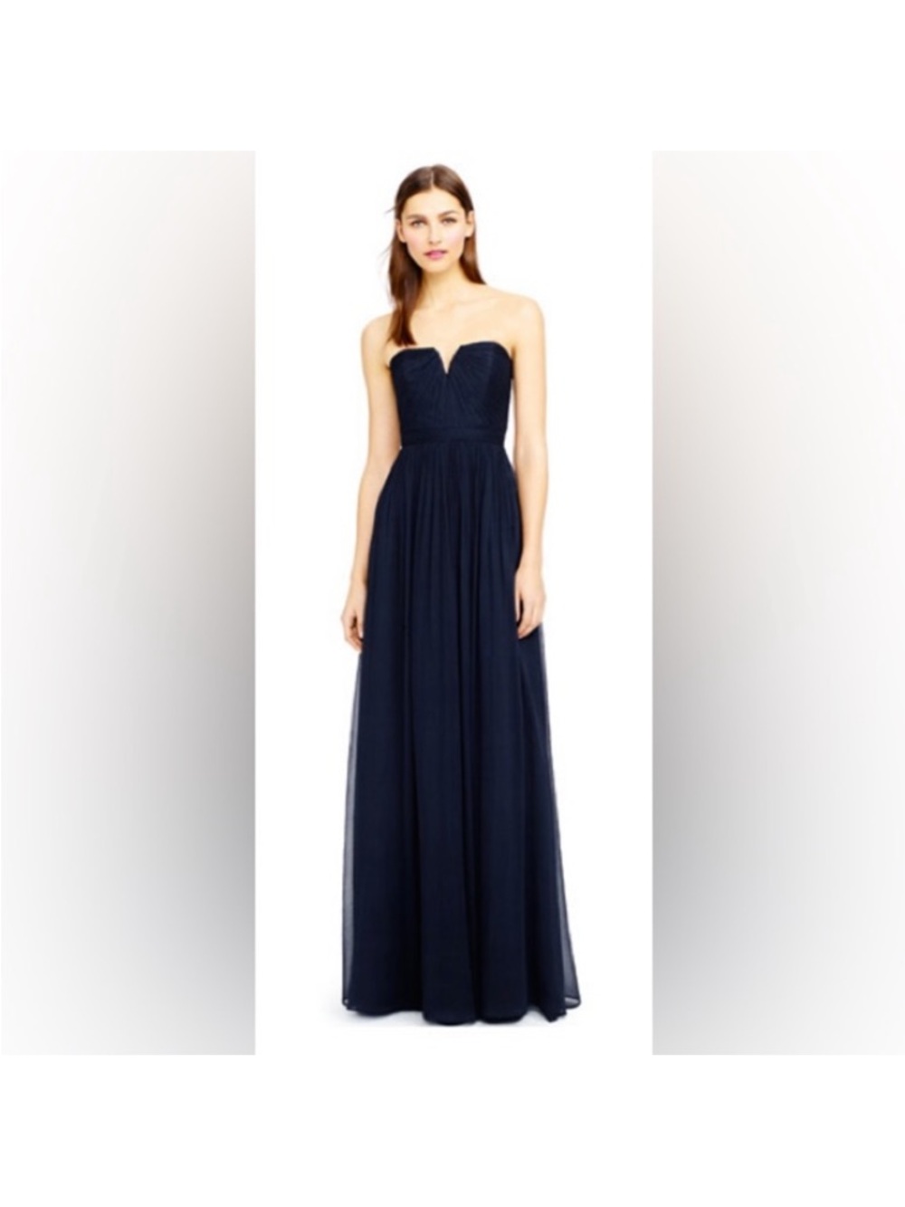 J.Crew Silk Chiffon Nadia Dress black